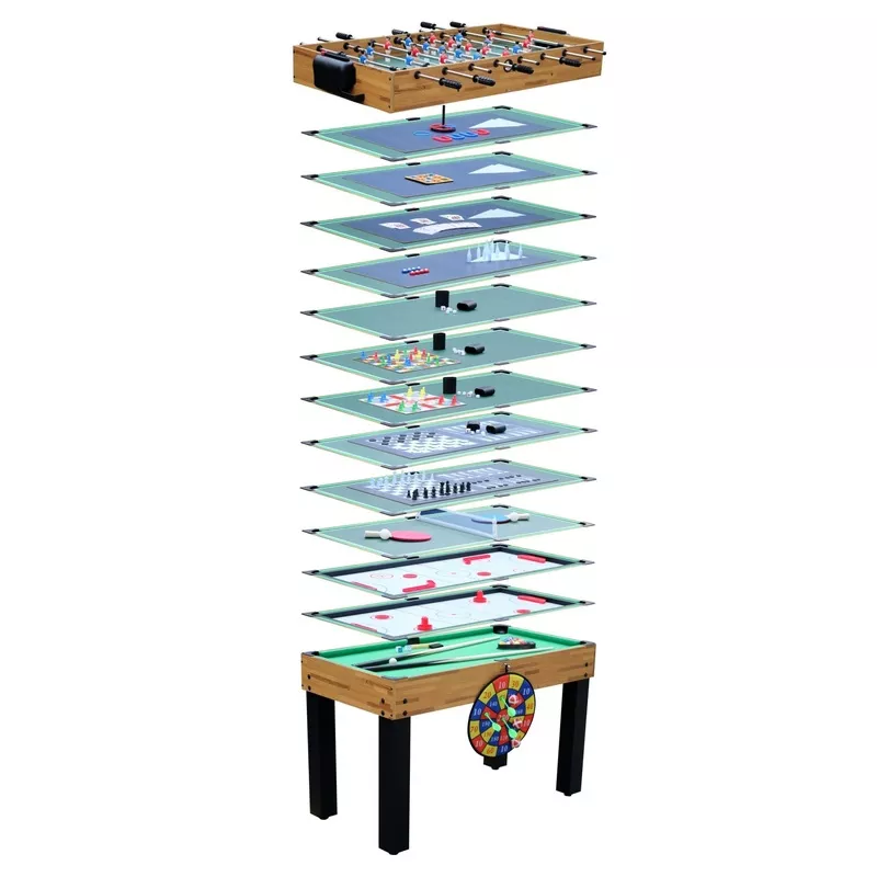 18-in-1 Multi Game Table 48″ Combo Arcade SetFoosball, Billiards, Air Hockey, Table Tennis & More 111702