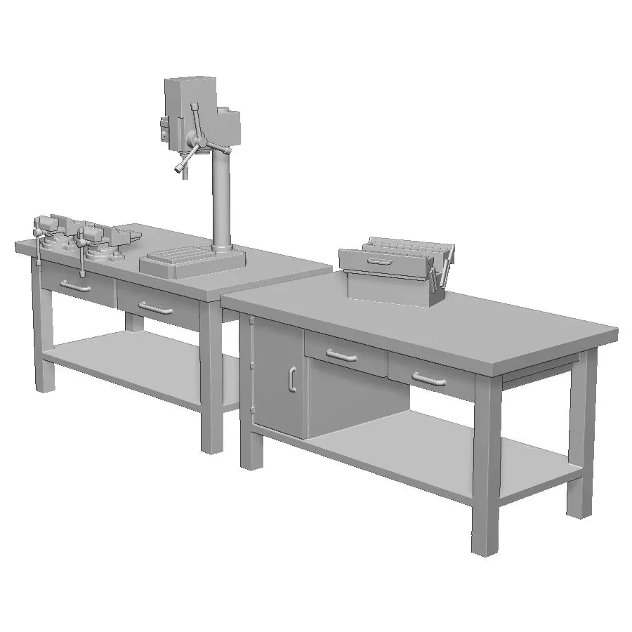 27112-043 O Gauge Workshop Details – Workbench Pack 1