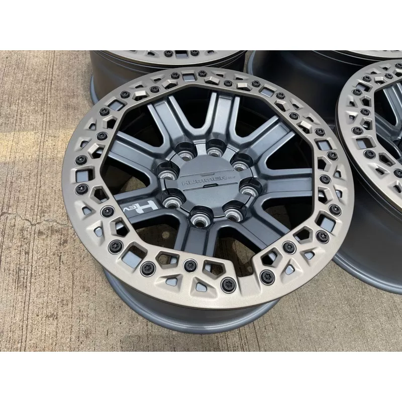 (5) 18″ Hummer Grazen beadlock EV HEV 2500 OEM wheels rims 2024 2025 2026 NEW