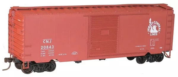 Accurail 3451 HO Scale 40′ PS-1  Boxcar Kit Central of New Jersey CNJ