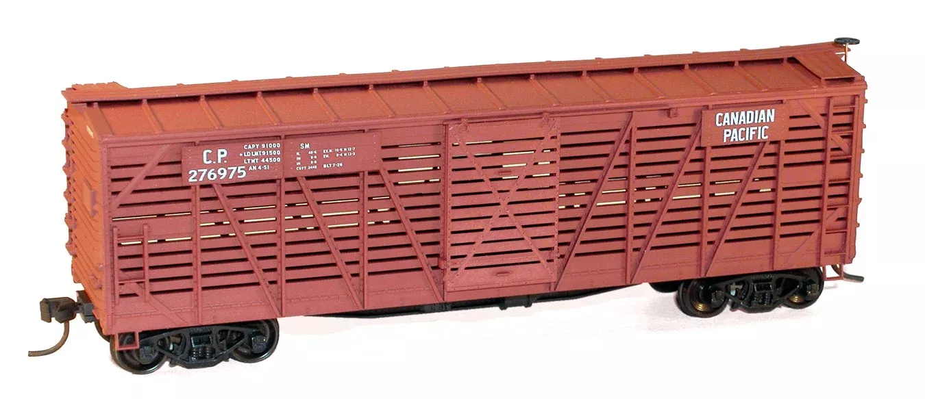 Accurail 47112 HO Scale 40′ Wood Stock Car Kit Canadian Pacific CP