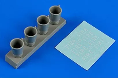 Aerobonus 480099 1/48 Fire Buckets (4)