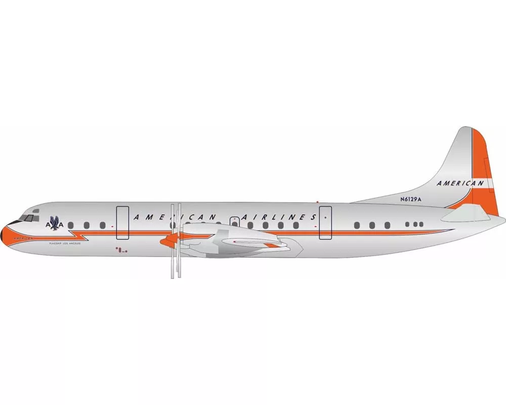 American Airlines L-188 Electra Orange Nose, w/stand N6129A 1:200 Scale Inflight IF188AA1123PNo reviews yet. Write a review!