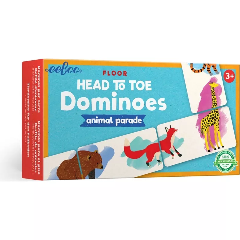 Animal Parade Head to Toe Dominoes