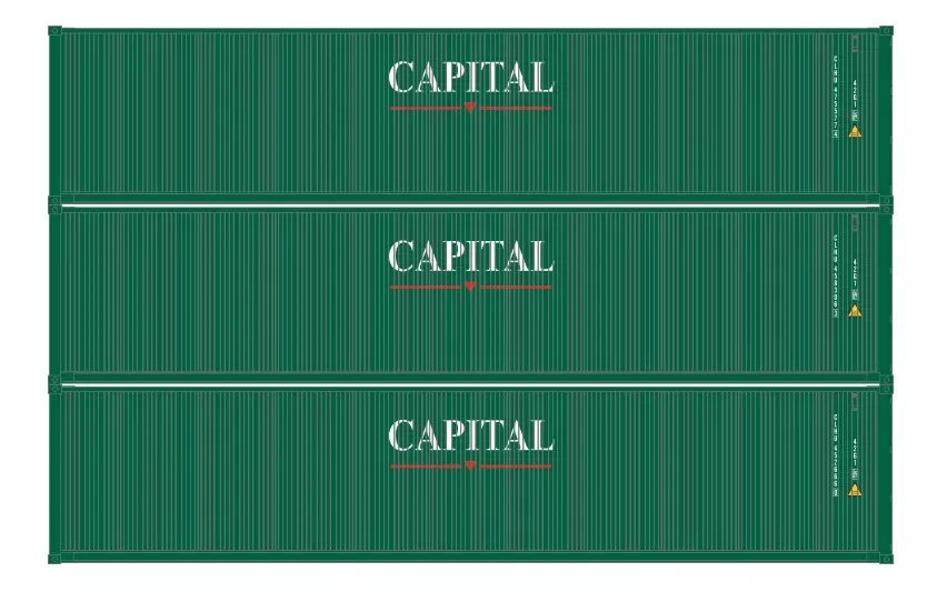 Athearn 16385 HO Scale 40′ Low Cube Container Capital CLHU