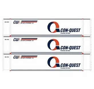 Athearn 27688 HO Scale 48' Container Con-Way Conquest CWIU #1