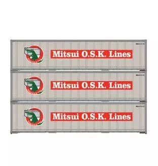 Athearn 63395 HO Scale 40' Smooth Side Container Mitsui OSK Lines MOLU