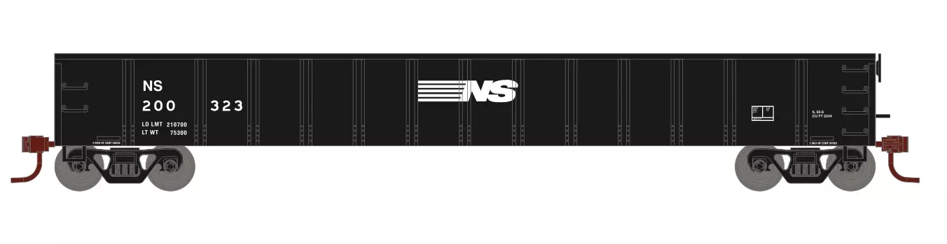 Athearn 6629 N Scale 52′ Mill Gondola Norfolk Southern NS 200323