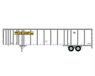Athearn 72823 HO Scale 53' Wabash Duraplate Trailer JB Hunt JBHZ 36747