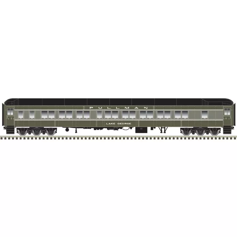 Atlas 20006418 HO Scale PS 10-1-2 Sleeper Pullman “Lake George” 2 Tone Gray