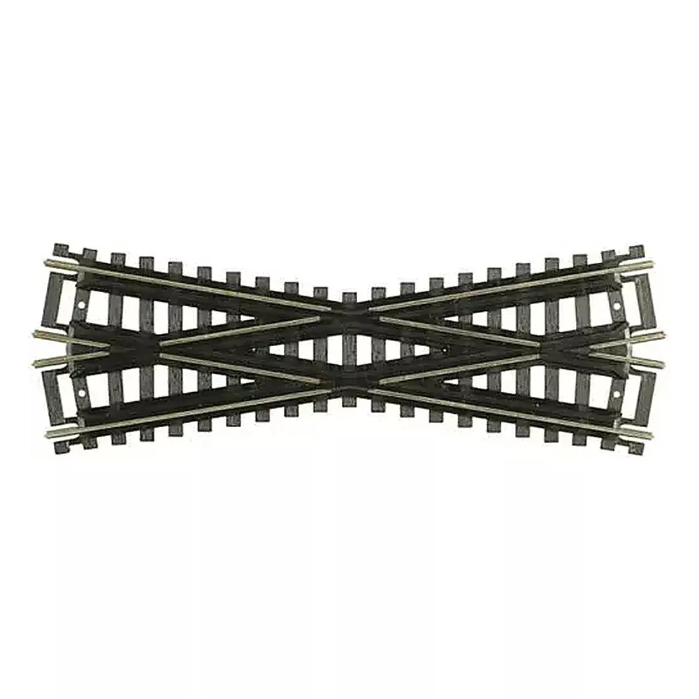 Atlas Model Railroad 171 HO Scale Custom-Line(R) Crossing – Code 100 — 19-Degree, 6″ 15.2cm, Black Ties
