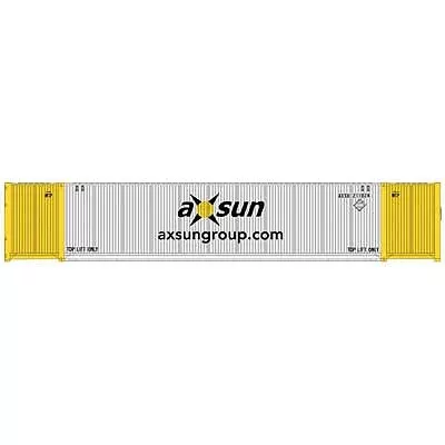 Atlas Model Railroad 20005950 HO Scale CIMC 53′ Cargo Container 3-Pack – Ready to Run – Master(R) — Axsun #211019, 211024, 211029 (Set #2; white, yellow)