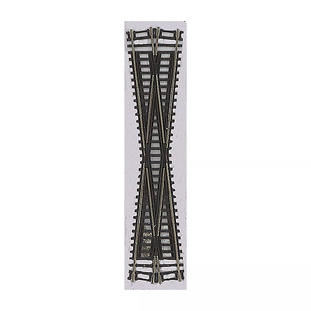 Atlas Model Railroad 571 HO Scale Code 83 Crossing – Nickel Silver w/Brown Ties — 12-1/2 Degrees