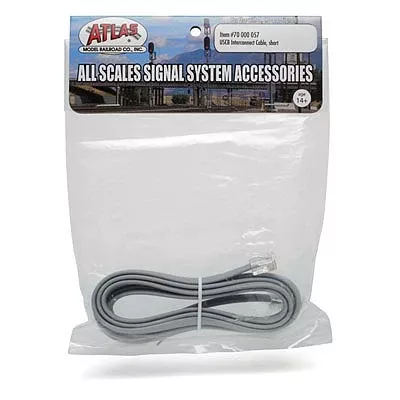 Atlas Model Railroad 70000057 All Scale SCB Interconnect Cable – All Scales Signal System — Short 7′ 2.1m