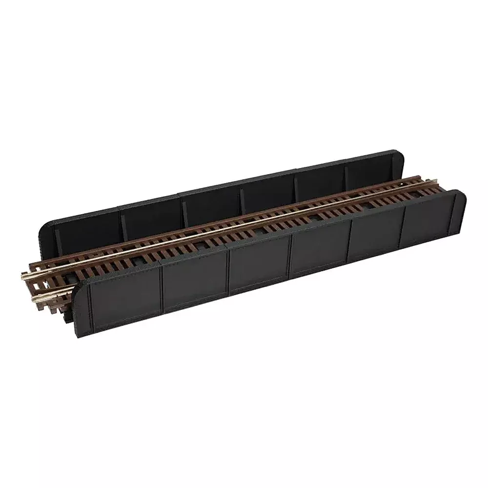 Atlas Model Railroad 880 HO Scale Through Plate-Girder Bridge with Code 100 Track — Kit – Single Track (black)
