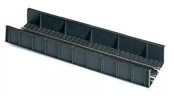 Atlas Model Railroad 885 HO Scale 65′ Through Plate-Girder Bridge – Assembled — With Code 100 Nickel-Silver Rail 9 x 2-5/8″ 23 x 6.5cm