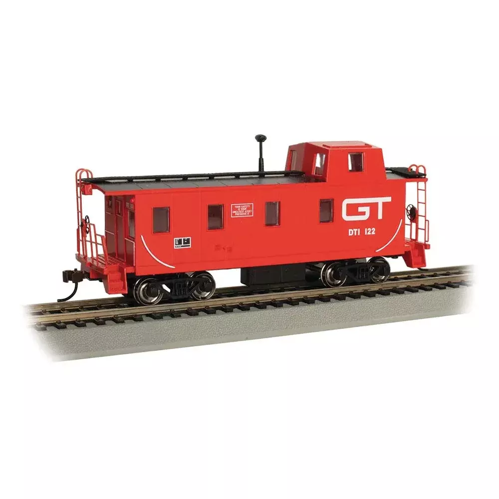 Bachmann 14004 HO Scale Slanted Offset-Cupola Caboose Grand Trunk