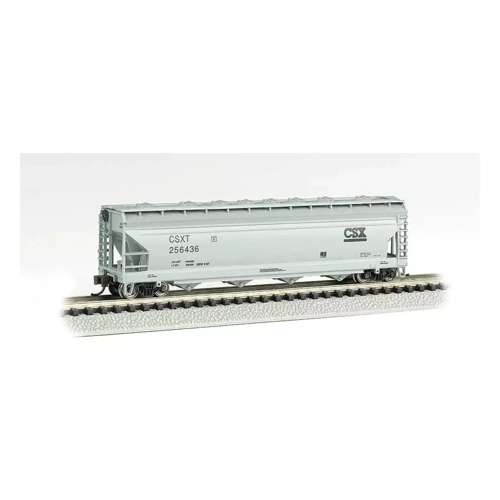 Bachmann 17557 N Scale ACF 56' 4-Bay Center-Flow CSX Transportation #