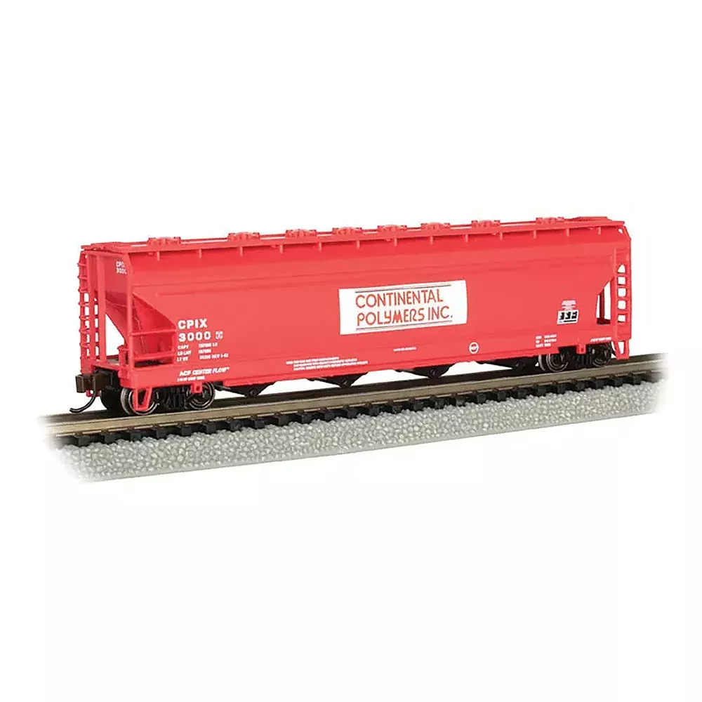 Bachmann 17562 N Scale ACF 56' 4-Bay Center-Flow Continental