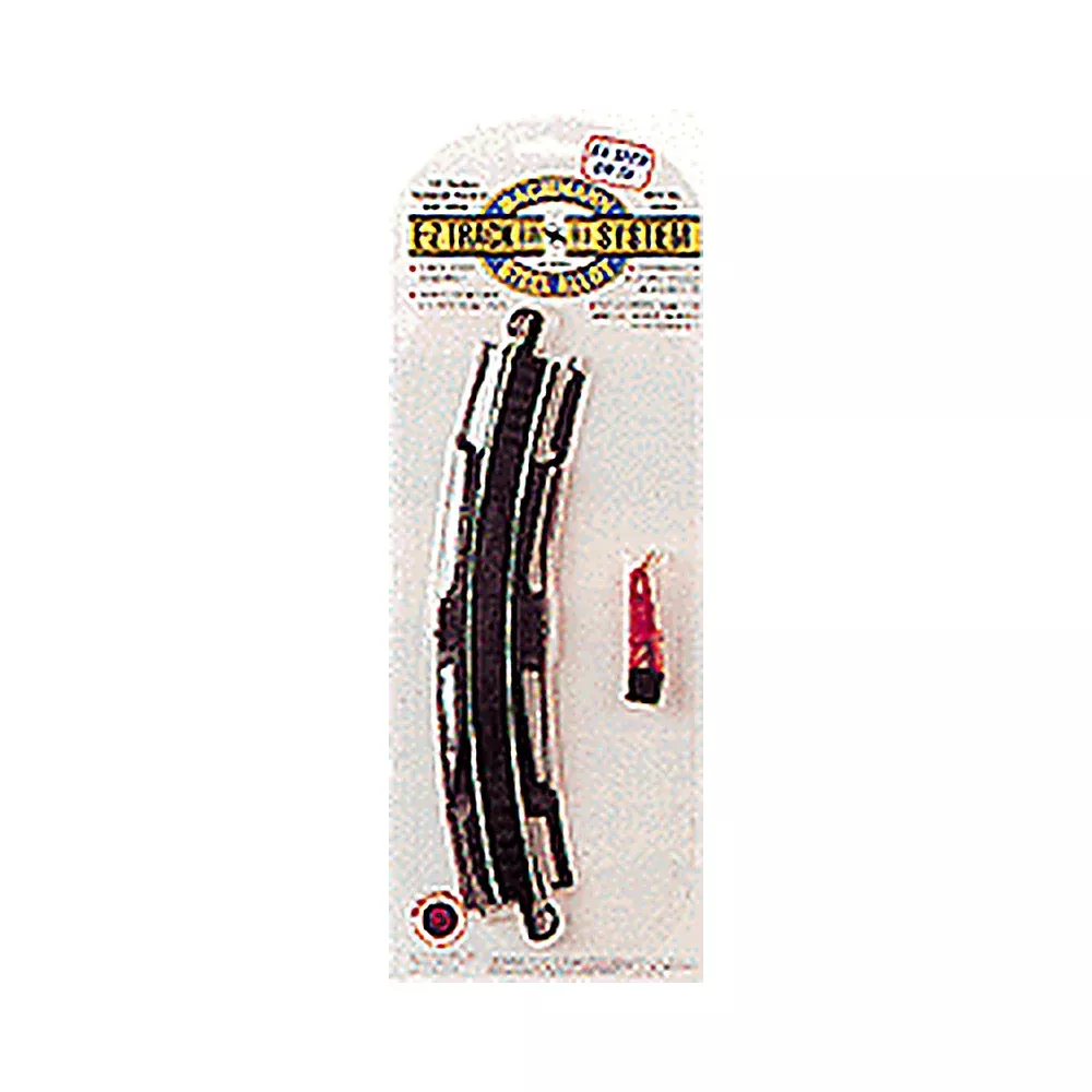 Bachmann 44402 HO Scale E-Z Track — Curved Track Steel Rail Black