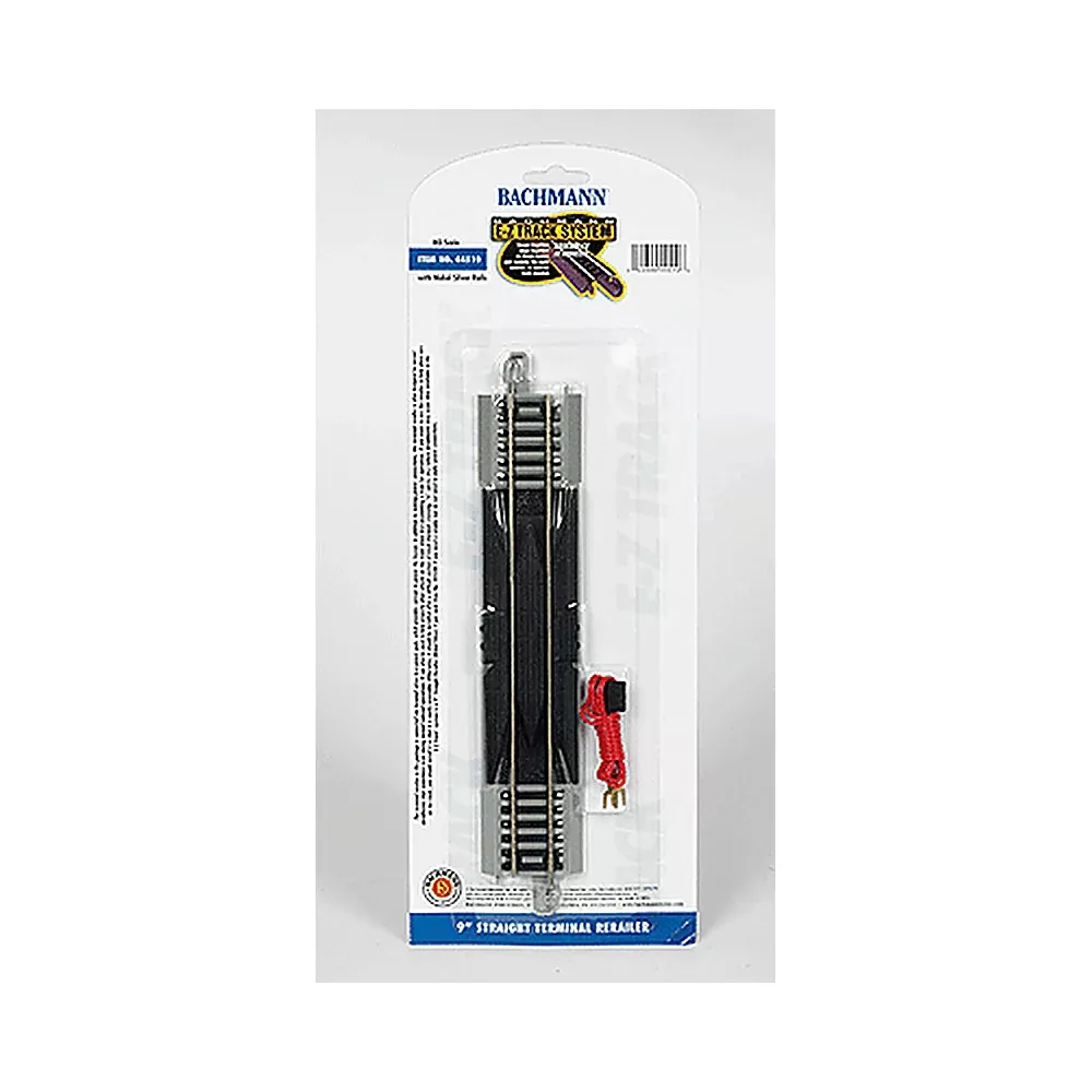 Bachmann 44510 HO Scale E-Z Track Straight Track Nickel Silver Gray
