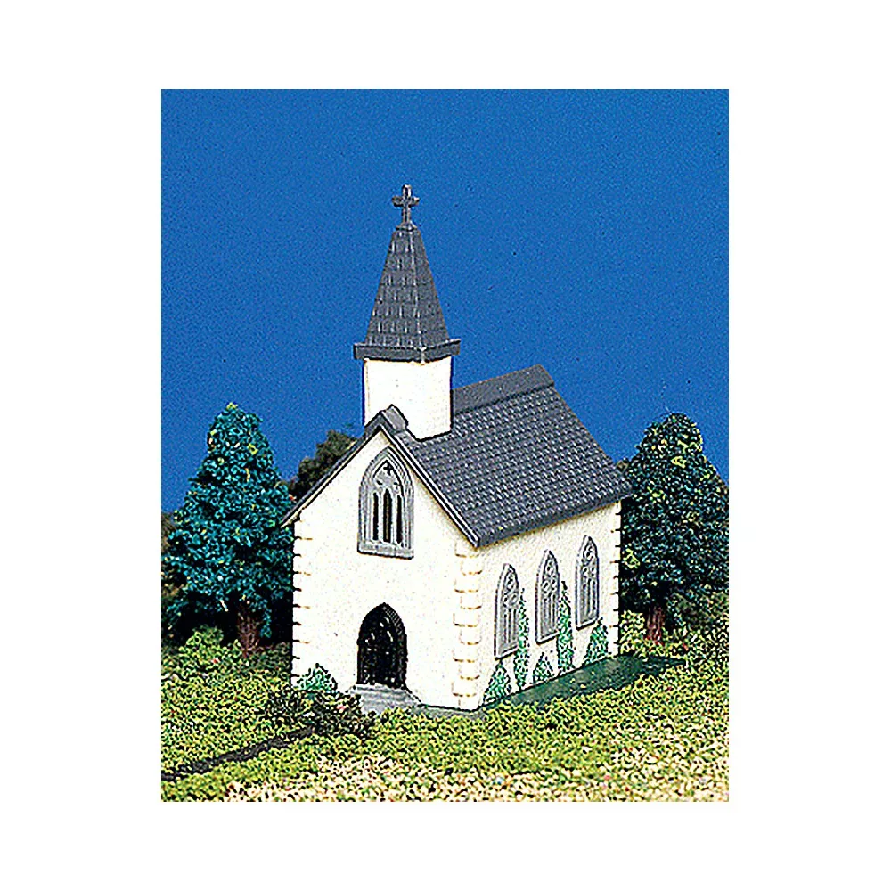 Bachmann 45815 N Scale Country Church Assembled with Figure 3.25×2.5in