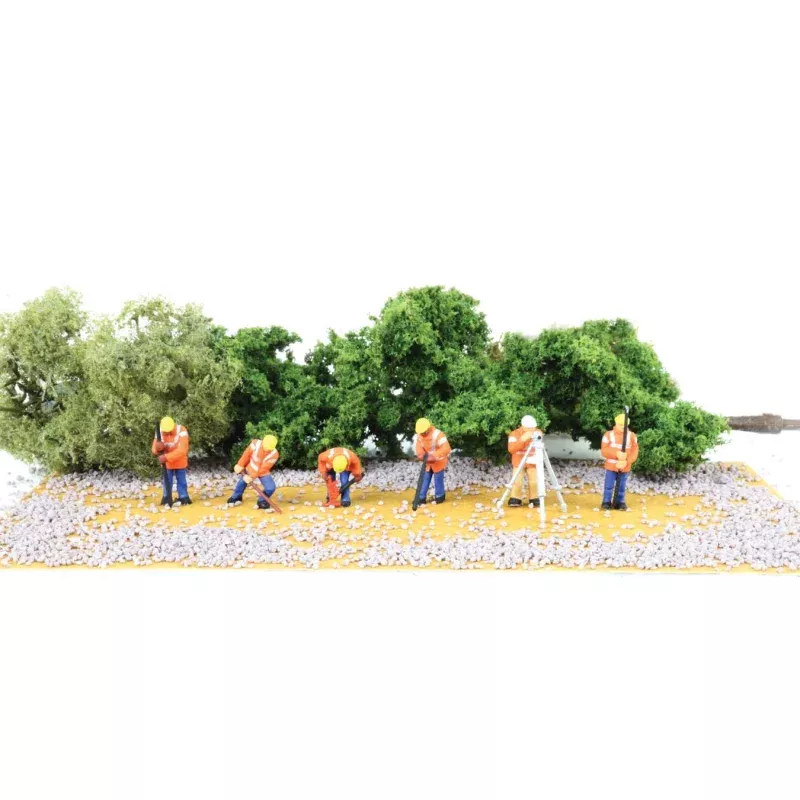 Bachmann Trains HO 33121 SceneScapes, Highway Maintenance Crew (6)