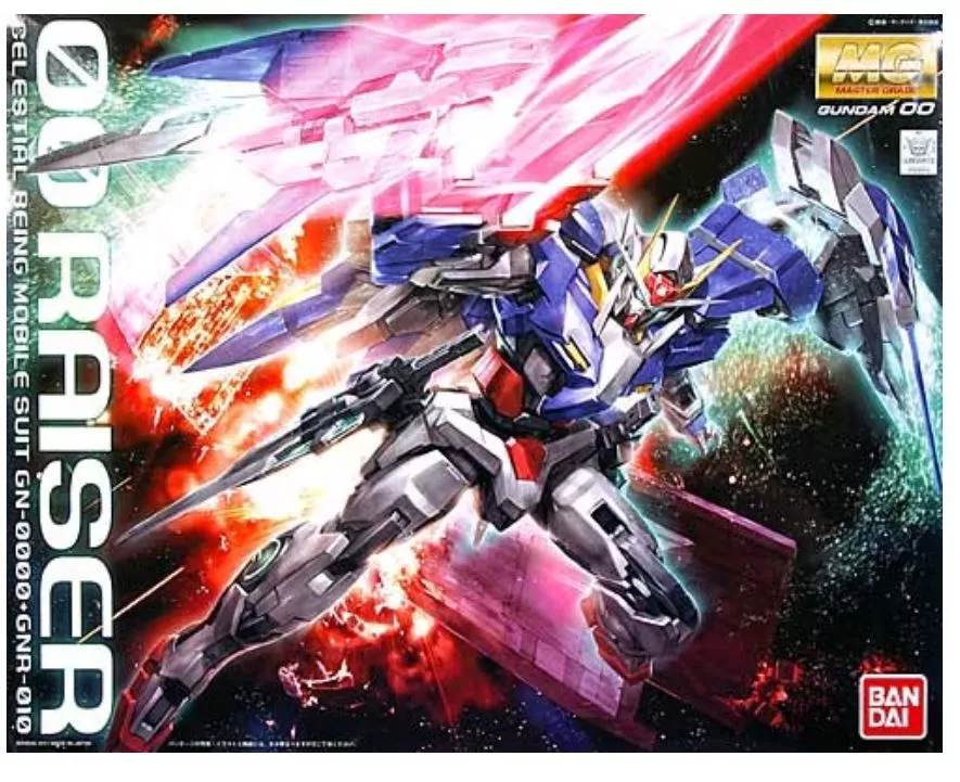 Bandai MG 1/100 00 Celestial Being Mobile Suit GN-0000+GNR-010 Raiser “Gundam 00”