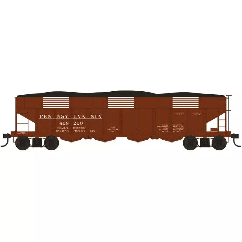 Bowser HO 43048 Executive Line H22 Clamshell Hopper, Pennsylvania Railroad #408321
