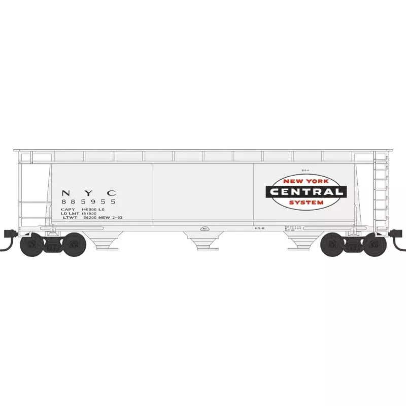 Bowser N 38149 Cylindrical Hopper, New York Central #885955