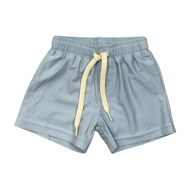 Boys Swim Shorts in Dusty Sky Blue