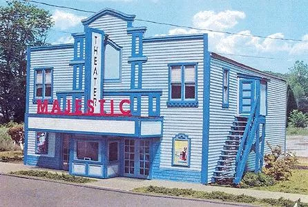Branchline Trains 654 HO Scale Majestic Theatre — Kit – 7 x 5-1/2 x 3″ 17.8 x 14 x 7.6cm