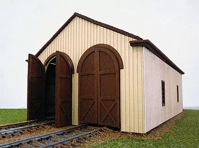 Branchline Trains 657 HO Scale 2-Stall Wood Engine House – Laser-Art — Kit – 8-1/4 x 5 x 4″ 21 x 12.7 x 10.2cm