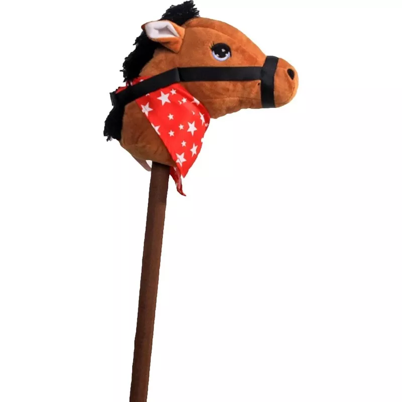 Brown Stick Ride On Plush with Sound
