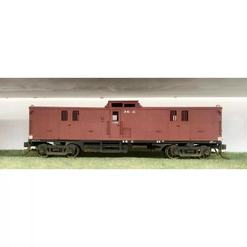 ‘C’ Van 36 C without side vision extension – Vic Rail – McBees Brass Models – brass model mint – Pre-Owned