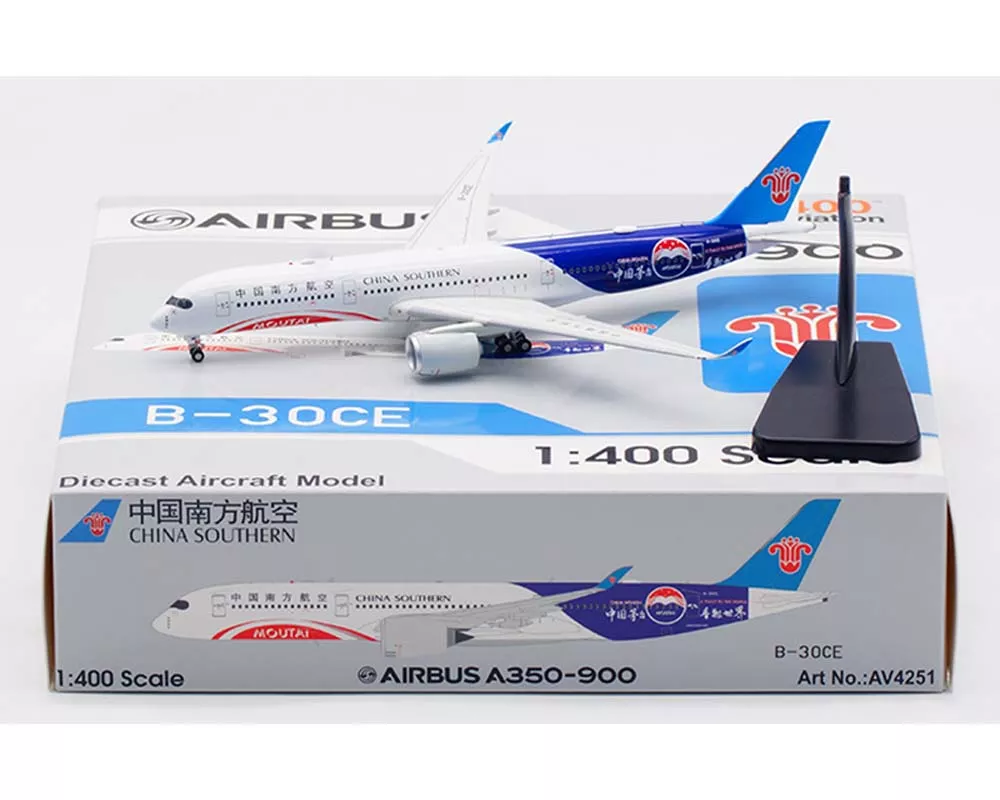 China Southern A350-900 B-30CE Moutai, detachable gear, w/stand 1:400 Scale Aviation400 AV4251