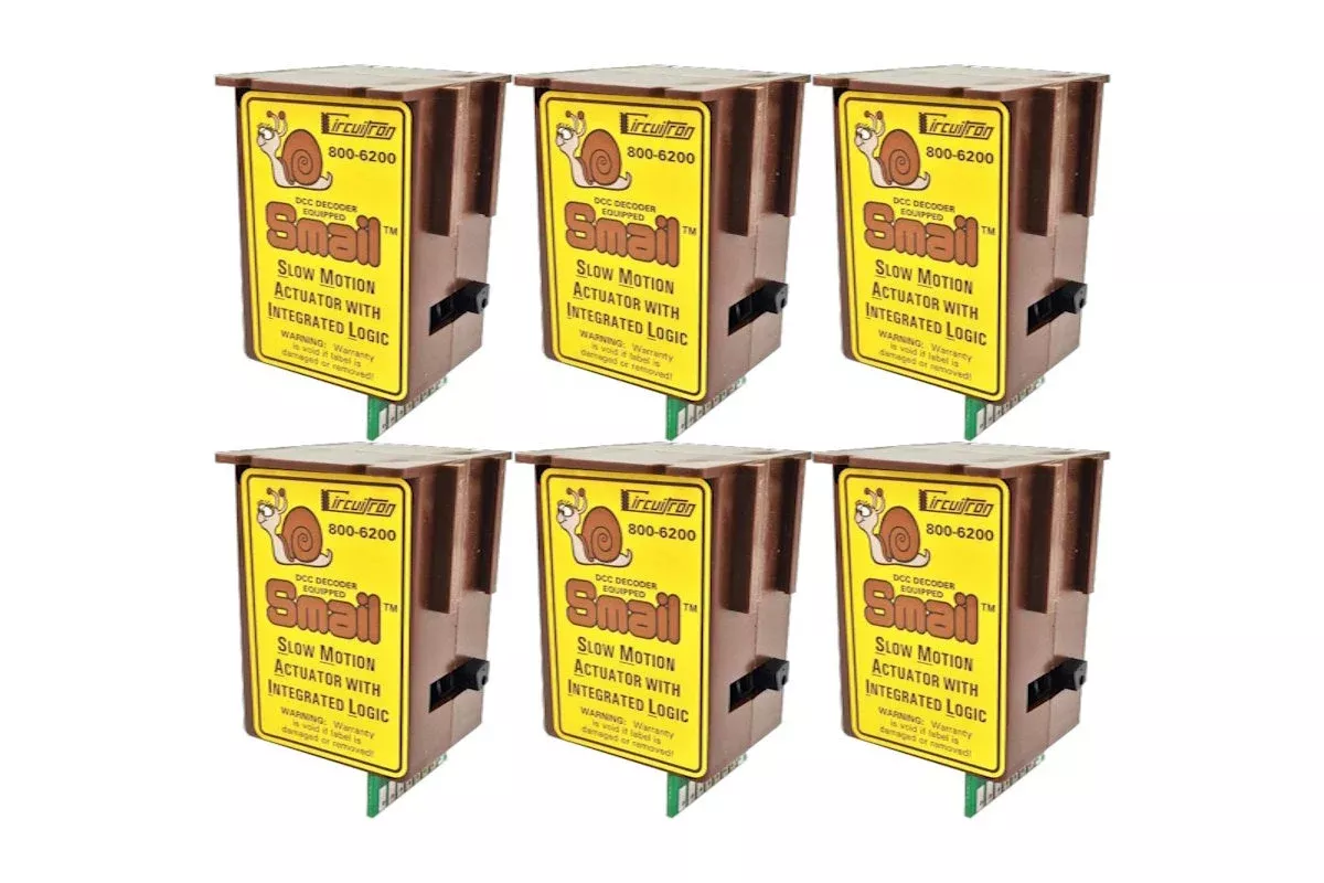 Circuitron 800-6206 Smail Slow Motion Switch Machine, 6 Pack