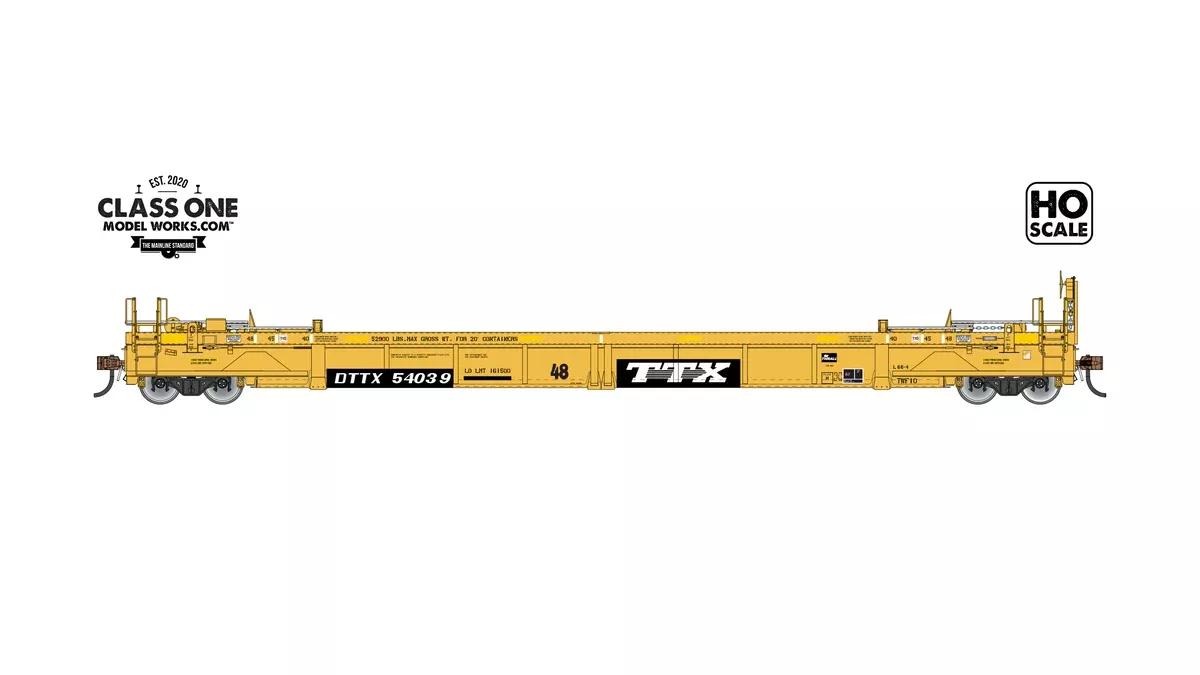 Class One Model Works HO Scale TWF10 Intermediate Paint TTX DTTX