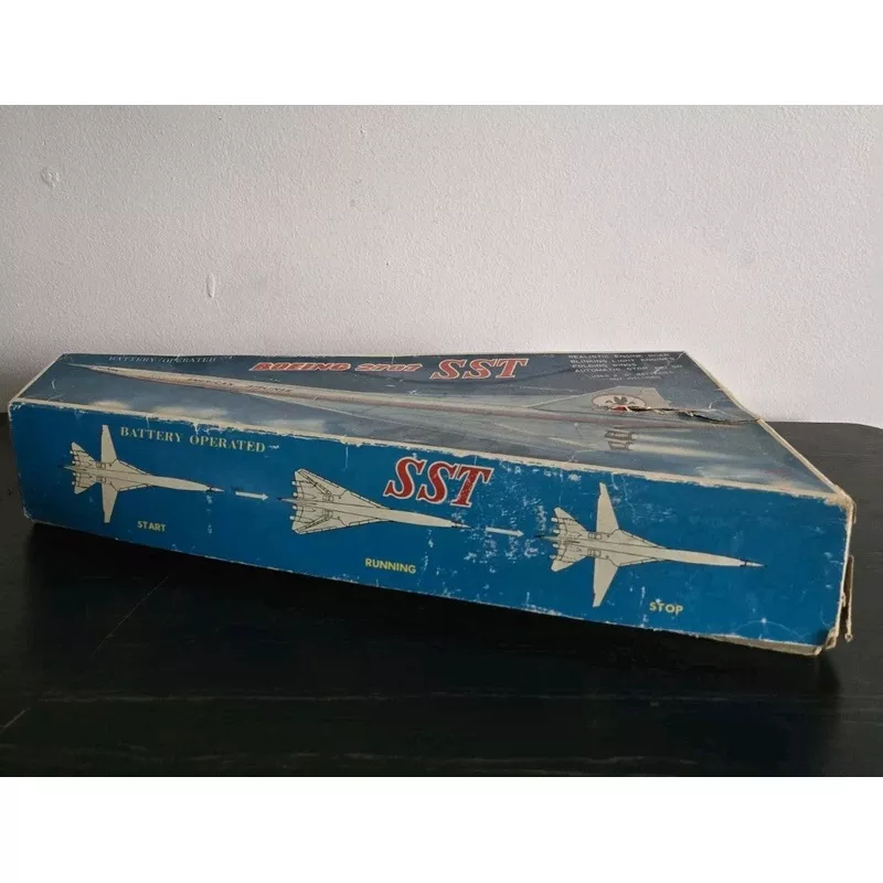 Daiya Boeing 2707 SST Tin Toy – American Airlines Edition with Original Box