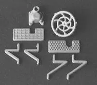 Detail Associates 6401 HO Scale Brakewheel & Gear pkg(2) — Equipco