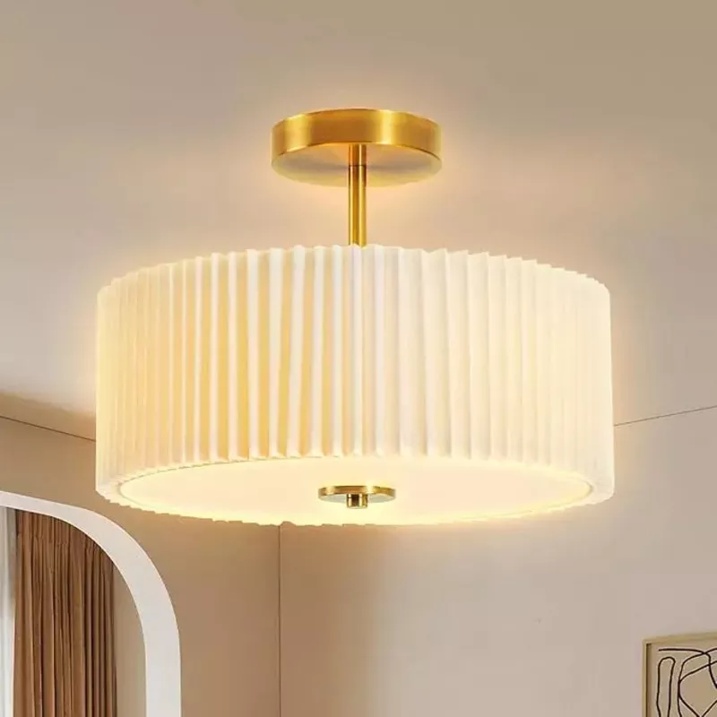 Drum Semi Mount Ceiling Light