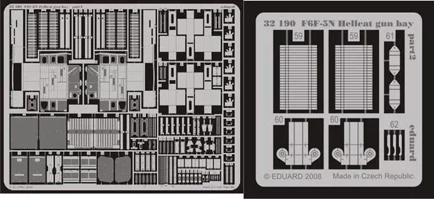 Eduard 32190 1/32 Aircraft- F6F5N Hellcat Gun Bay for TSM