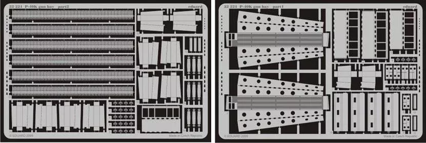 Eduard 32221 1/32 Aircraft- P40K Gun Bay for HSG