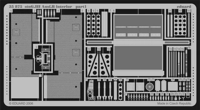 Eduard 35875 1/35 Armor- StuG III Ausf B Interior for TAM