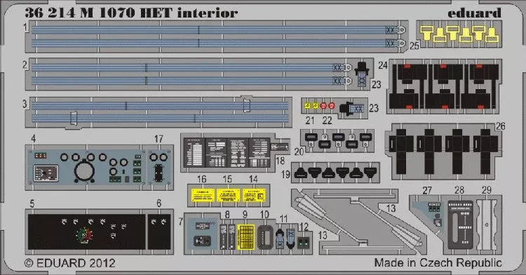 Eduard 36214 1/35 Armor- M1070 HET Interior for HBO