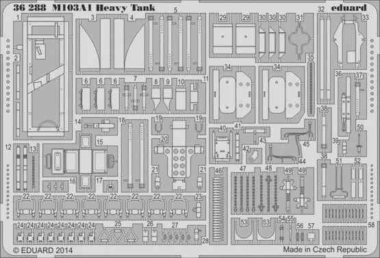 Eduard 36288 1/35 Armor- M103A1 Heavy for DML