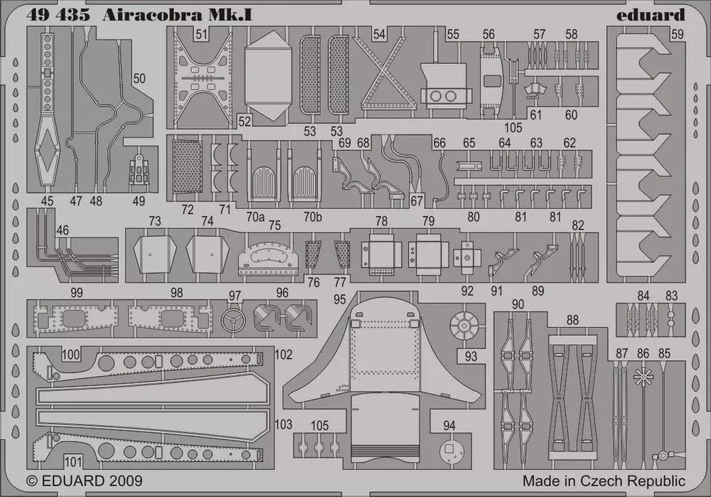 Eduard 49435 1/48 Aircraft- Airacobra Mk I for HSG (Painted Self Adhesive)