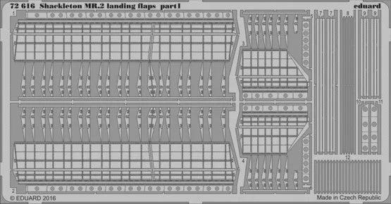 Eduard 72616 1/72 Aircraft- Shackleton MR2 Landing Flaps for ARX