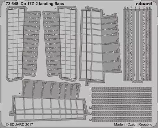 Eduard 72648 1/72 Aircraft- Do17Z2 Landing Flaps for ICM