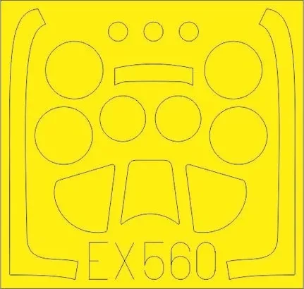 Eduard EX560 1/48 Mask Aircraft- P51D for ARX